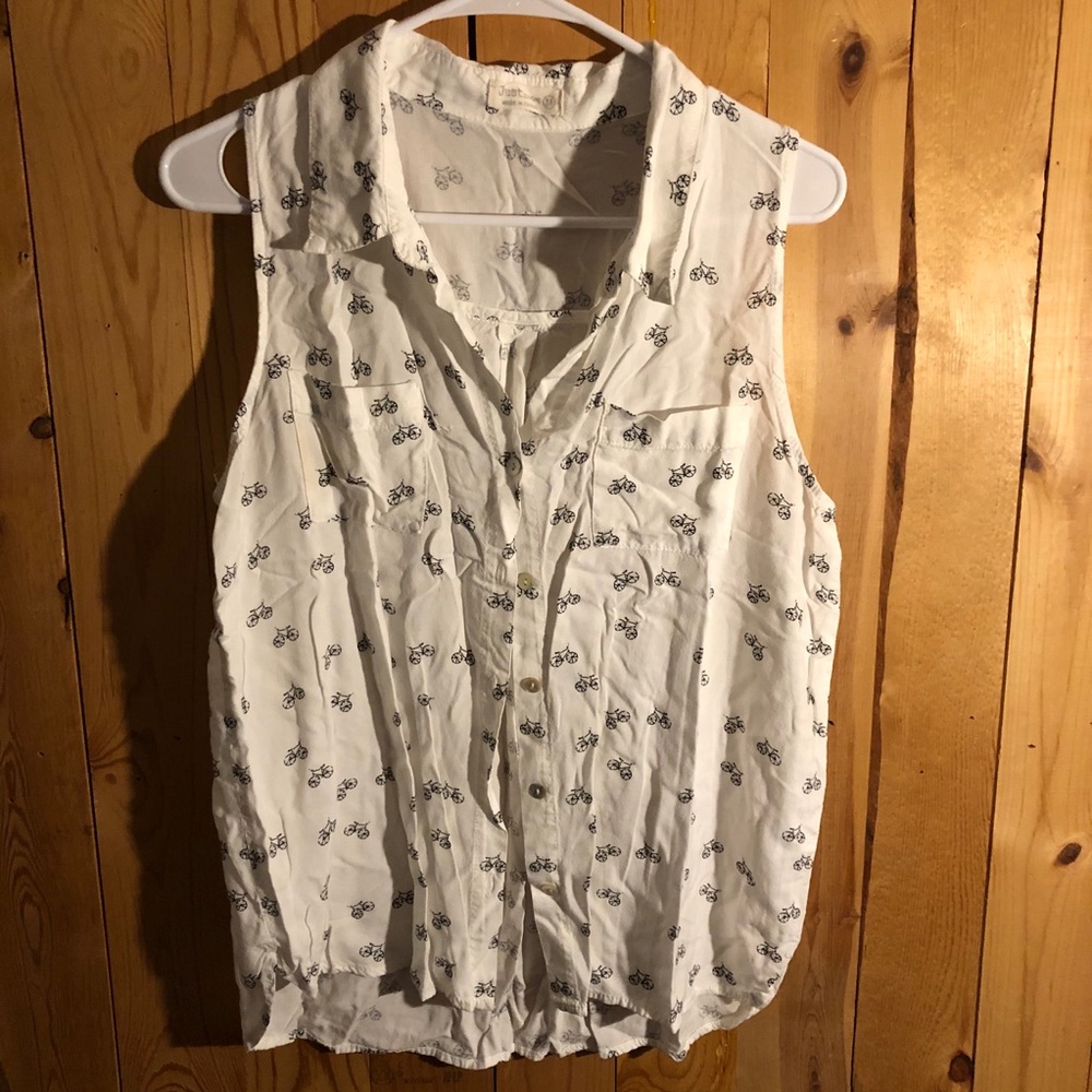 Cream bicycle top
